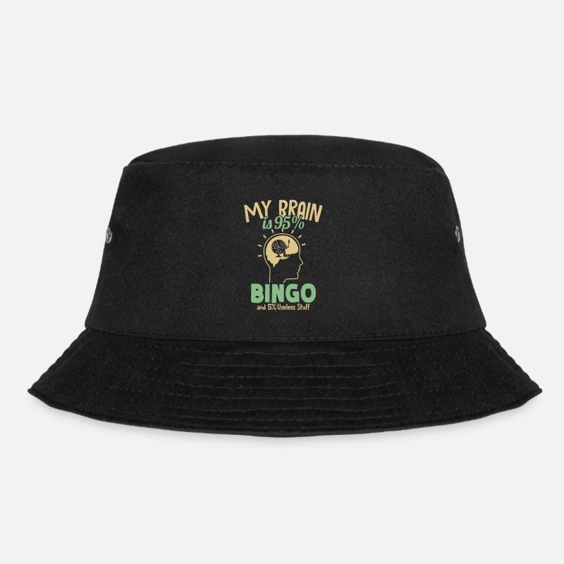 Mon cerveau est composé à 95% de joueurs de bingo - Bob - noir
