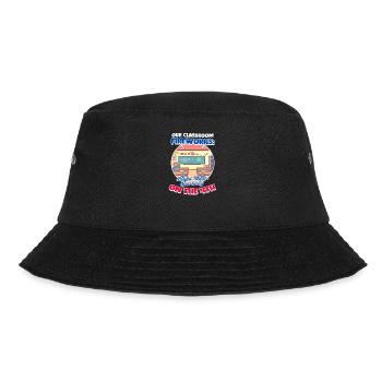Kindergärtnerin Unser Klassenzimmer-Feuerwerk - Bucket Hat - Schwarz - Vorne - Lela (165cm)