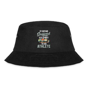 Seafood Lover Gift - Bucket Hat - black - Front - Lela (165cm)