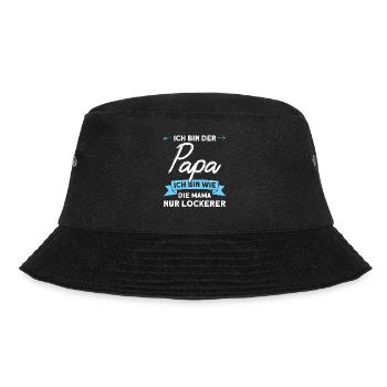 Papa Familie Vater Geschenk - Bucket Hat - Schwarz - Vorne - Lela (165cm)