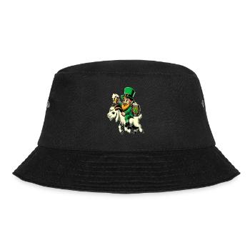 Goat Riding Leprechaun (Irish Leprechaun) - Bucket Hat - black - Front - Lela (165cm)