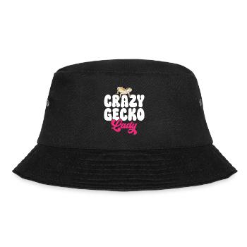 Leopard Gecko Reptile Pet Gecko - Bucket Hat - black - Front - Lela (165cm)