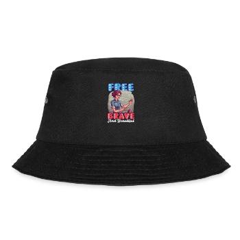 4. Juli Mathelehrer Kostenlos Mutig Schön - Bucket Hat - Schwarz - Vorne - Lela (165cm)