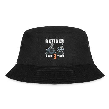 Retired and 3 Tired Triker - Bucket Hat - black - Front - Lela (165cm)