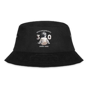 KIND 30. GEBURTSTAG - Bucket Hat - Schwarz - Vorne - Lela (165cm)
