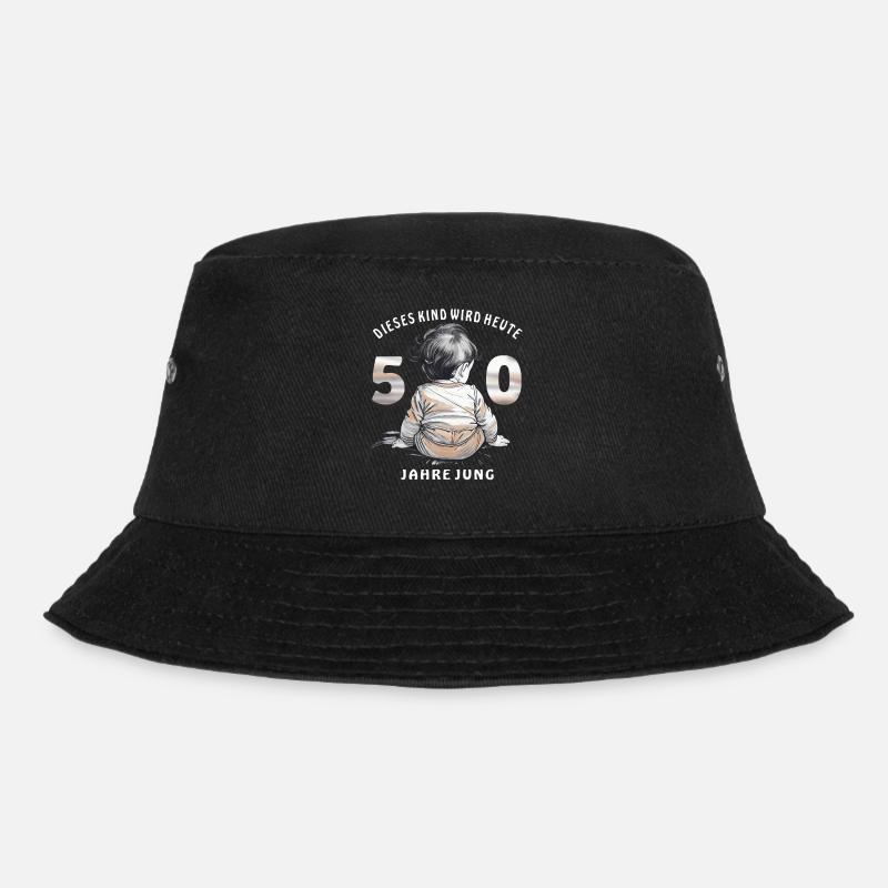 CHILD 50TH BIRTHDAY - Bucket Hat - black