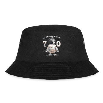 KIND 70. GEBURTSTAG - Bucket Hat - Schwarz - Vorne - Lela (165cm)