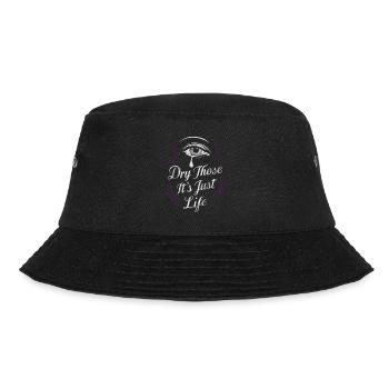 Emo Revival und Alternative Mode für Szene Kids - Bucket Hat - Schwarz - Vorne - Lela (165cm)