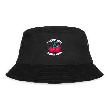Cherry Cherry Tree Cherry Blossom Fruit Gift - Bucket Hat - black - Front - Lela (165cm)