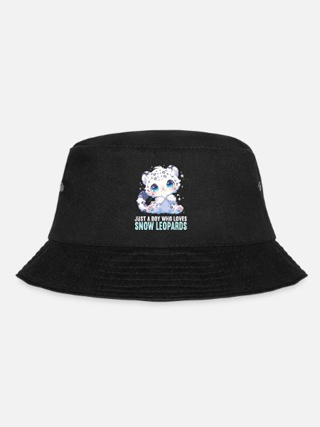Snow Leopard Schneeleoparden Schneeleopard - Bucket Hat - Schwarz