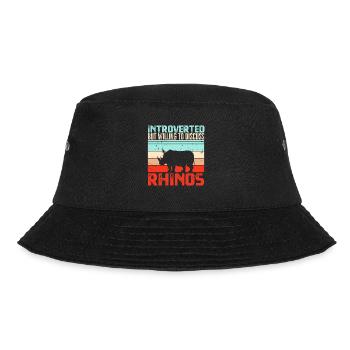 Rhino Rhino Unicorn - Bucket Hat - black - Front - Lela (165cm)