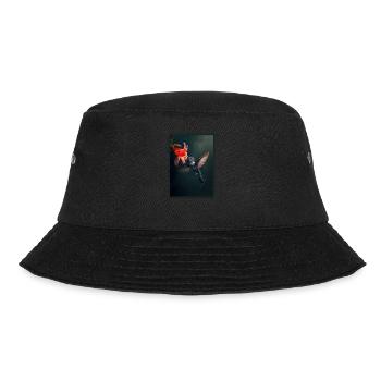 Hummingbird Kolibris Kolibri - Bucket Hat - Schwarz - Vorne - Lela (165cm)
