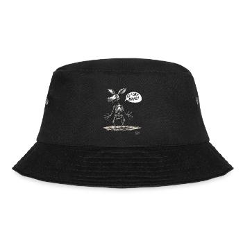 Australian Pig Kangaroo Skeleton: G'Day Mate - Bucket Hat - black - Front - Lela (165cm)