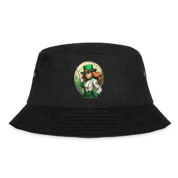 St. Patrick's Day Shamrock Fencing - Bucket Hat - black - Front - Lela (165cm)