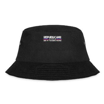 Republicans Conservative Republican - Bucket Hat - Schwarz - Vorne - Lela (165cm)