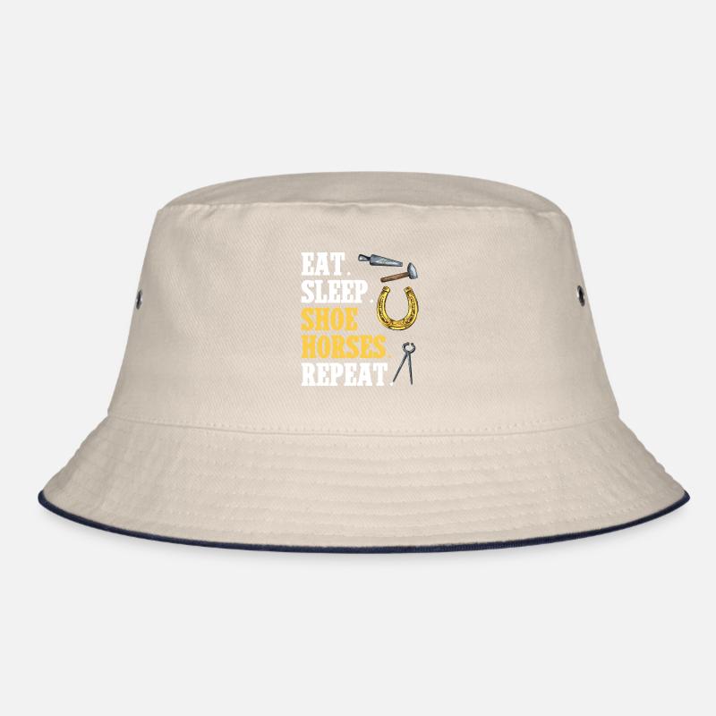 Farrier Horseshoe Horseshoeing Bucket Hat