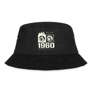 Jahrgang 1960 Retro Geburtstag Geschenk 1960 - Bucket Hat - Schwarz - Vorne - Lela (165cm)