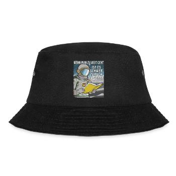 IF YOU GO TOO FAR, IT'S HARD - Bucket Hat - black - Front - Lela (165cm)