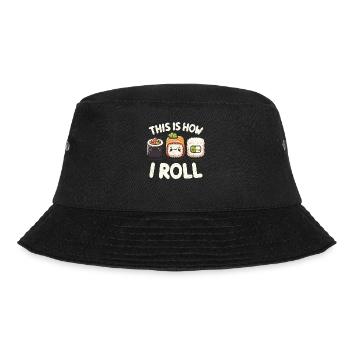 Sushi - Bucket Hat - Schwarz - Vorne - Lela (165cm)