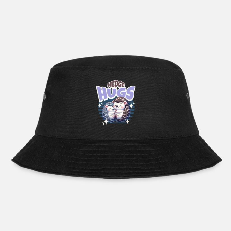 Igel Hedge Hugs - Bucket Hat - Schwarz