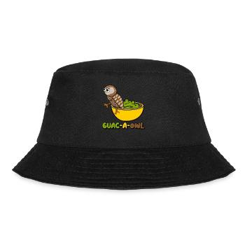 Guacamole Owl Tortilla Chips Avocado - Bucket Hat - Schwarz - Vorne - Lela (165cm)