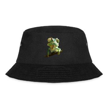 Chameleon, Lizard, Reptile, Iguana, Lizard, Chameleons - Bucket Hat - black - Front - Lela (165cm)