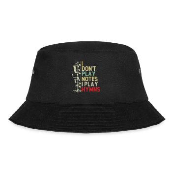 Klavier Christliche Musik Jesus Pianist Gott - Bucket Hat - Schwarz - Vorne - Lela (165cm)