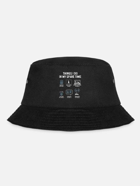 Kettlebell Workout Fitness Training - Bucket Hat - black