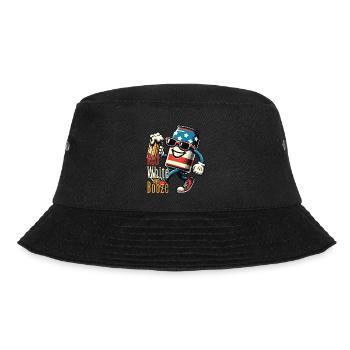 Red White Booze Retro Vintage Design - Bucket Hat - black - Front - Lela (165cm)
