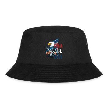 Usa All Day Funny Freedom Design 4th of July - Bucket Hat - black - Front - Lela (165cm)