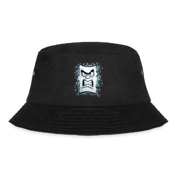 Angry face made of paper - Bucket Hat - black - Front - Lela (165cm)