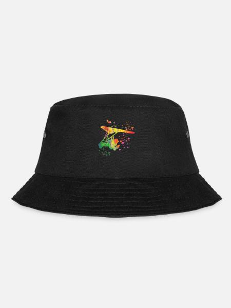paParatrike Motor Hang Glider Deltatrike - Bucket Hat - black