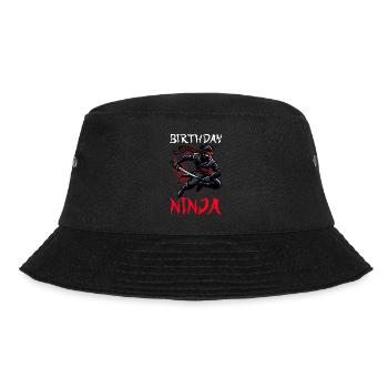 Birthday Ninja Birthday Party Theme Bday Ninja - Bucket Hat - black - Front - Lela (165cm)