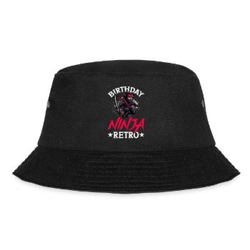 Birthday Ninja Birthday Party Theme Bday Ninja - Bucket Hat - black - Front - Lela (165cm)
