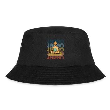 Sento Japan Badehaus Tokio Spa Wellness - Bucket Hat - Schwarz - Vorne - Lela (165cm)