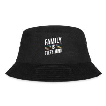 Family Is Everything – Colorful and Important - Bucket Hat - black - Front - Lela (165cm)