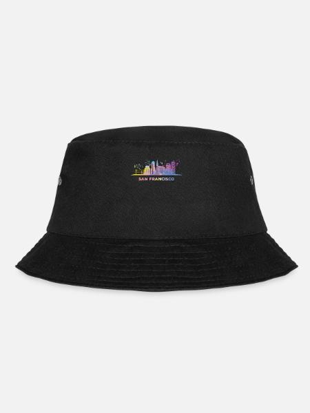 San Franciscans Skyline San Francisco - Bucket Hat - Schwarz