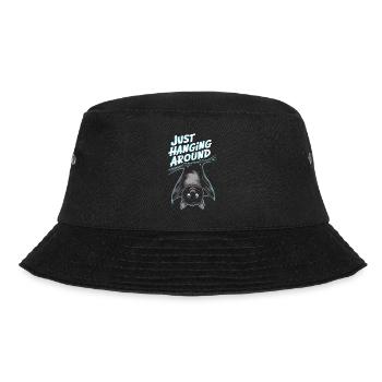 Emo Revival und Alternative Mode für Szene Kids - Bucket Hat - Schwarz - Vorne - Lela (165cm)