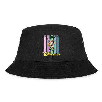 Musikrock Metall Band Einhorn Regenbogen - Bucket Hat - Schwarz - Vorne - Lela (165cm)