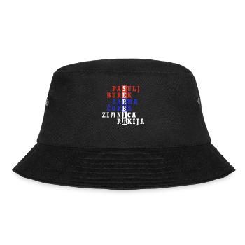 Srbija Belgrad Serbien Serbisch Heimat Urlaub Flag - Bucket Hat - Schwarz - Vorne - Lela (165cm)