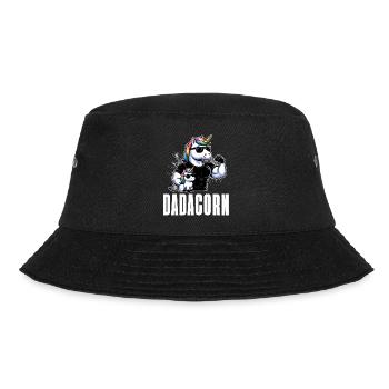 Dadacorn Unicorn Dad Dad Father's Day Daughter - Bucket Hat - black - Front - Lela (165cm)