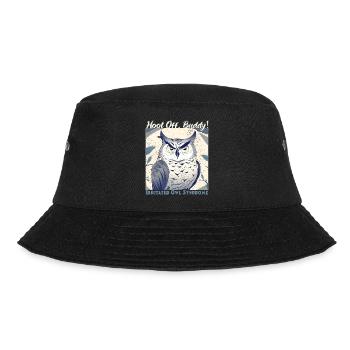 Irritated Owl-Buddy - Bucket Hat - black - Front - Lela (165cm)
