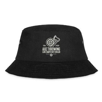 Axtwerfen wie Darts, aber cooler - Bucket Hat - Schwarz - Vorne - Lela (165cm)