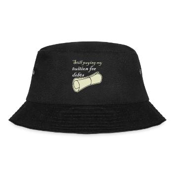 Tuition Fee College Student - Bucket Hat - black - Front - Lela (165cm)