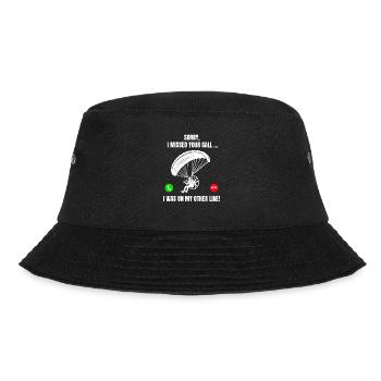 Paragliding Motor paragliding Flying Hang gliding - Bucket Hat - black - Front - Lela (165cm)