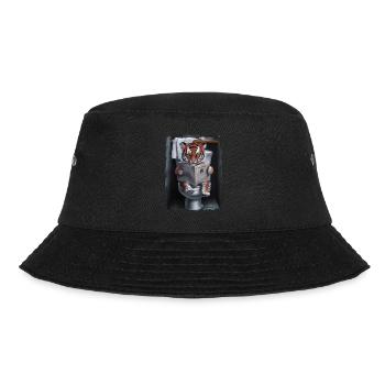 Tigertoilette Geschenk - Bucket Hat - Schwarz - Vorne - Lela (165cm)