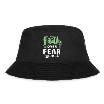 Christlicher Glaube Bibel Zitat - Bucket Hat - Schwarz - Vorne - Lela (165cm)