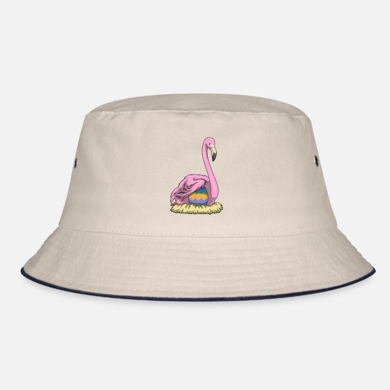Flamingo Easter Easter Egg Nest Bucket Hat