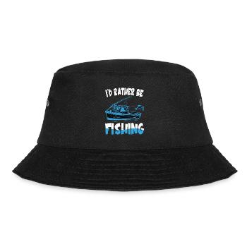 I'd Rather Be Fishing Lover Expert Fishermen - Bucket Hat - black - Front - Lela (165cm)
