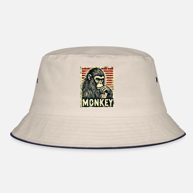 Ein nachdenklicher Affe Bucket Hat
